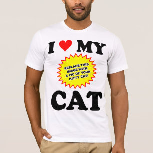 KUNDENGERECHTE i-Liebe meine Katze T-Shirt