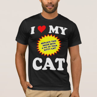 KUNDENGERECHTE i-Liebe meine Katze T-Shirt