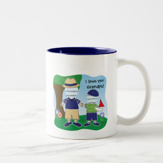 Kundengerechte i-Liebe Sie Großvater Zweifarbige Tasse