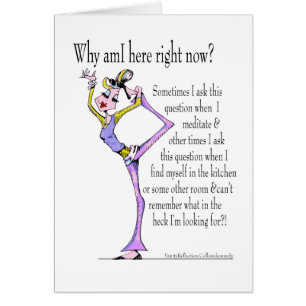 Kundengerechte Karte der lustigen Yoga-Pose MUSS