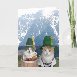 Kundengerechte lustige deutsche Katzen/Kätzchen Karte