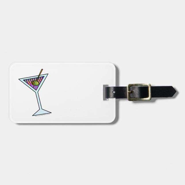 Kundengerechte MARTINI-KUNST-GEPÄCKANHÄNGER Gepäckanhänger (Vorderseite horizontal)