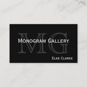 Kundengerechte Monogramm-Visitenkarte Visitenkarte