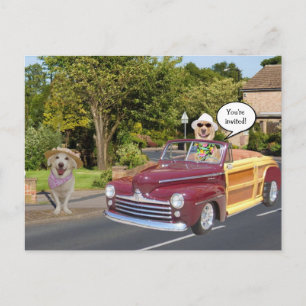 Kundengerechte Postkarten-Einladung Einladungspostkarte