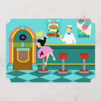 Kundengerechte Retro Getränkespender-Einladungen