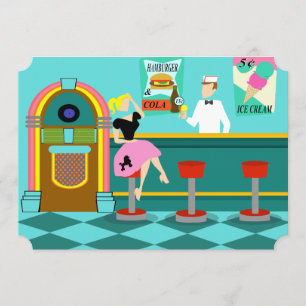 Kundengerechte Retro Getränkespender-Einladungen Einladung