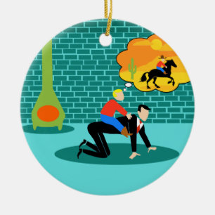 Kundengerechte Retro kleine Keramik Ornament