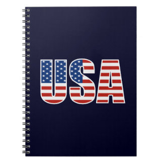 Kundengerechte USA-amerikanische Flagge Notizblock