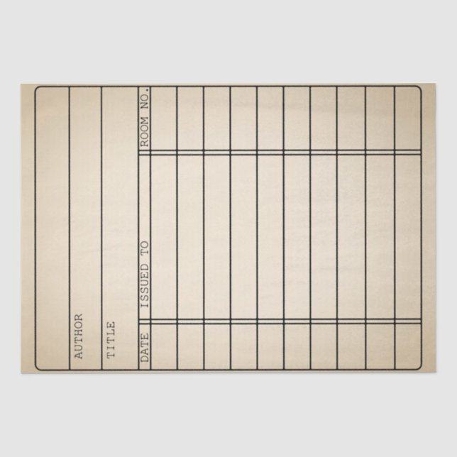 Kundengerechte Vintage Seidenpapier (Vorderseite)