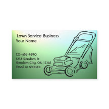 Kundengerechte Visitenkarten der Rasensorgfalt