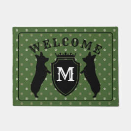 Kundengerechte Walisercorgi-Fußmatte Fußmatte