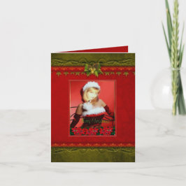 Kundengerechte WeihnachtsFoto-Rahmen-Karte Feiertagskarte
