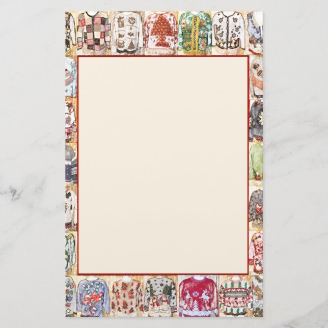 Kundengerechte WeihnachtsParty Einladung Briefpapier (Vorderseite)