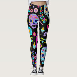 kundengerechte ZuckerPop-Schädel-Leggings Leggings