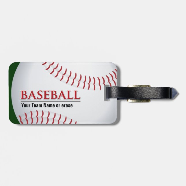 Kundengerechter Baseball-Gepäckanhänger Gepäckanhänger (Rückseite horizontal)