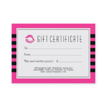 Kundengerechter Beautician-Geschenkgutschein