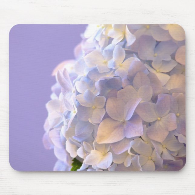 Kundengerechter blauer Hydrangea Mousepad (Vorne)