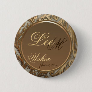 Kundengerechter eleganter Andenken-Knopf Ushers Button
