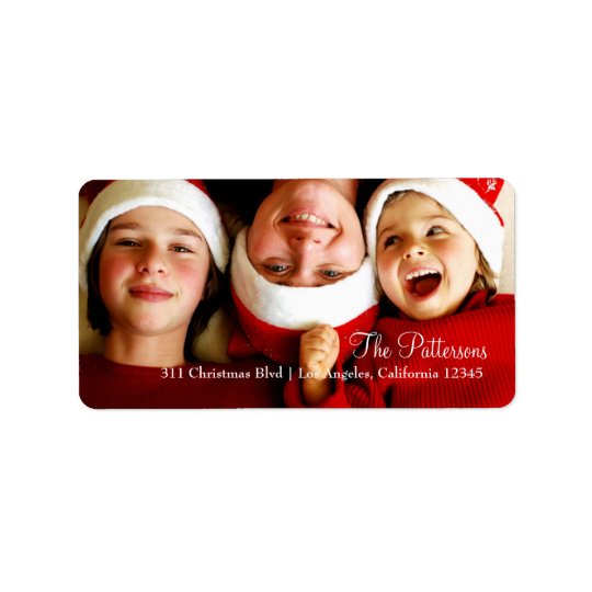 Kundengerechter Foto-Aufkleber des Weihnachten311 Adressetiketten