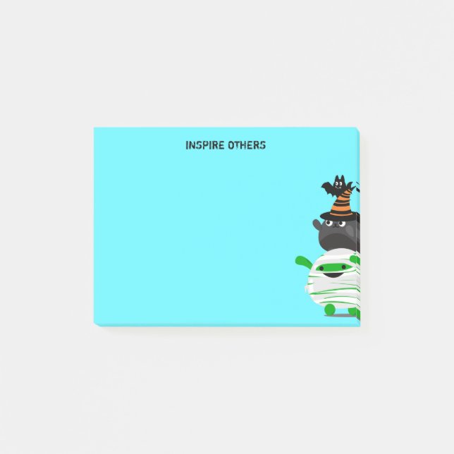 Kundengerechter Halloween- - Mochimama-Führer Post-it Klebezettel (Vorderseite)