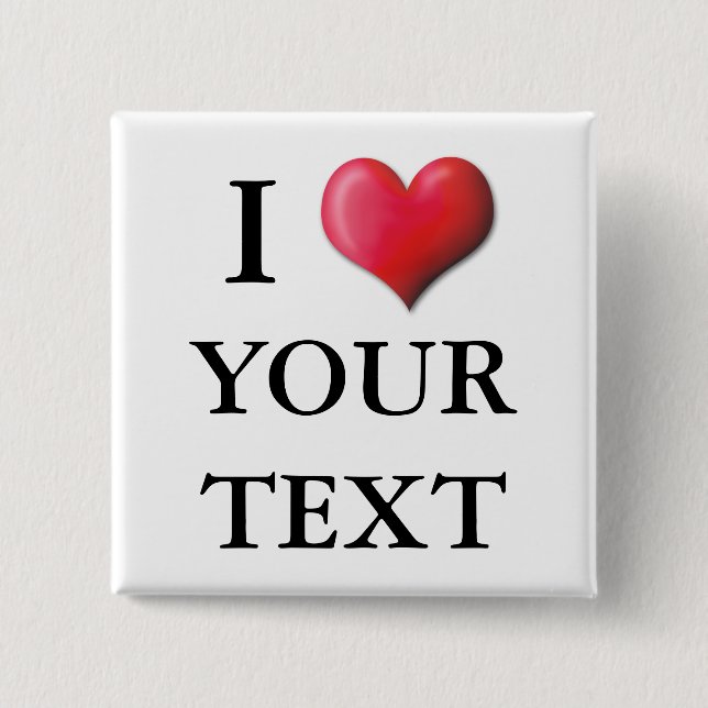 Kundengerechter i-Herz-Knopf 0002 Button (Vorderseite)