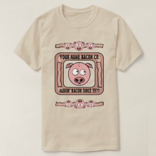 Kundengerechter (IHR NAME) T - Shirt Bacon Company