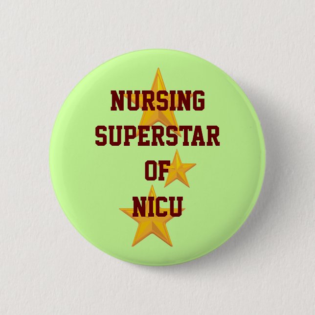 Kundengerechter Krankenpflege-Superstar-Knopf Button (Vorderseite)