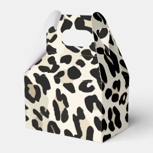 Kundengerechter Leopard-Druck-Bevorzugungs-Kasten Geschenkschachtel