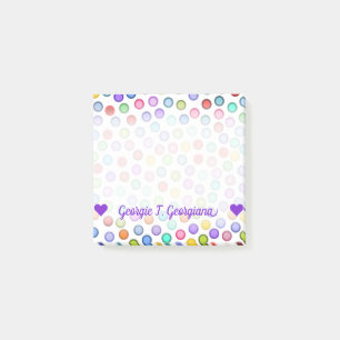 Kundengerechter Name; Viele bunten Post-it Klebezettel