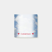 Kundengerechter Name + Weiße/graue Wolken und
