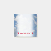 Kundengerechter Name + Weiße/graue Wolken und