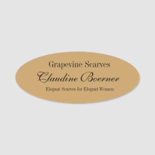 Kundengerechter ovaler namensschild