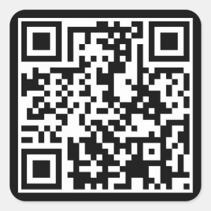 kundengerechter QR Code Quadratischer Aufkleber