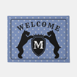 Kundengerechter Riesenschnauzer Doormatnt Fußmatte