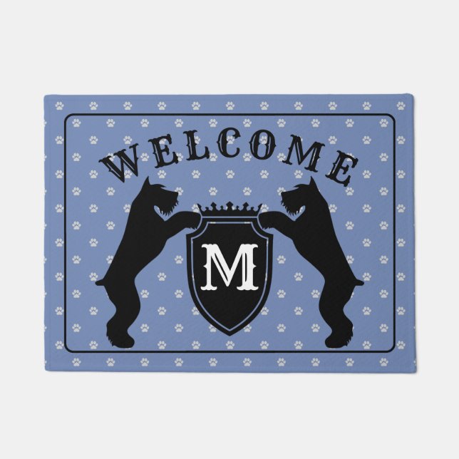 Kundengerechter Riesenschnauzer Doormatnt Fußmatte (Vorderseite)