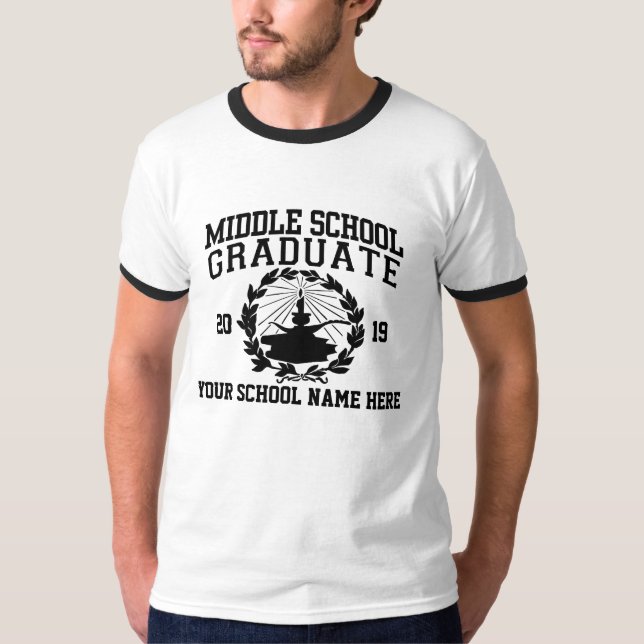 KUNDENGERECHTER SEKUNDARSCHULE-ABSOLVENT 20xx T-Shirt (Vorderseite)
