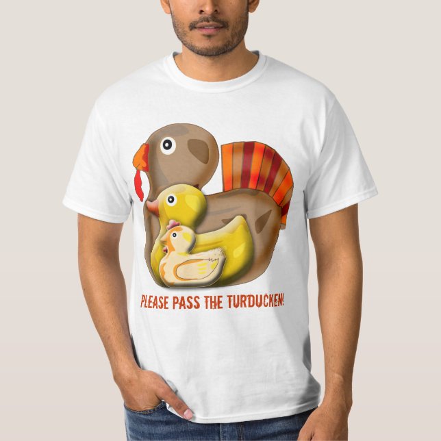 Kundengerechter Turducken Entwurf T-Shirt (Vorderseite)