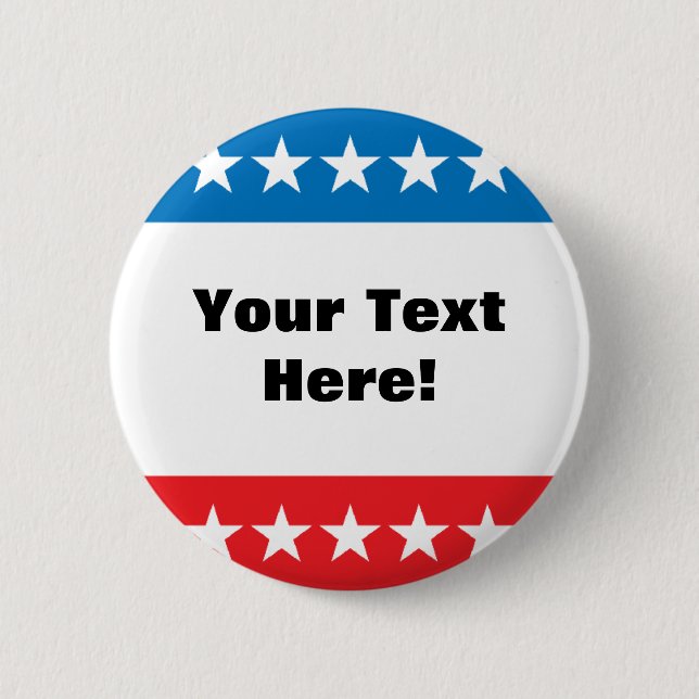 Kundengerechter US Flagge-Entwurf Button (Vorderseite)