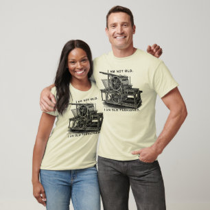 Kundengerechter Vintager Druckpresse-T - Shirt