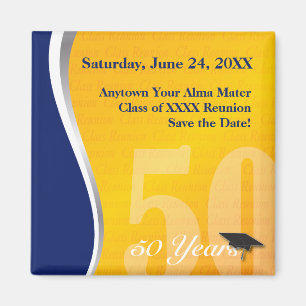 Kundengerechtes 50 Jahr-Klassen-Wiedersehen Magnet