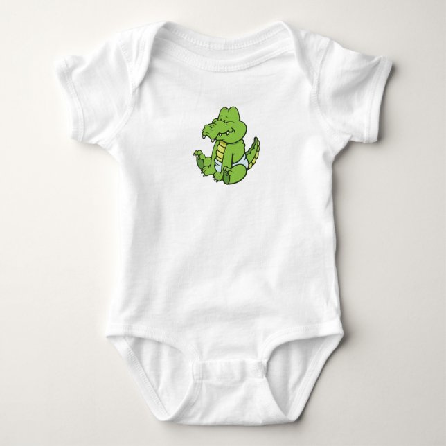 Kundengerechtes Baby Crococile Strampler (Vorderseite)