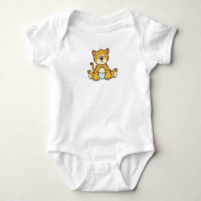 Kundengerechtes Baby Jaguar Strampler (Vorderseite)