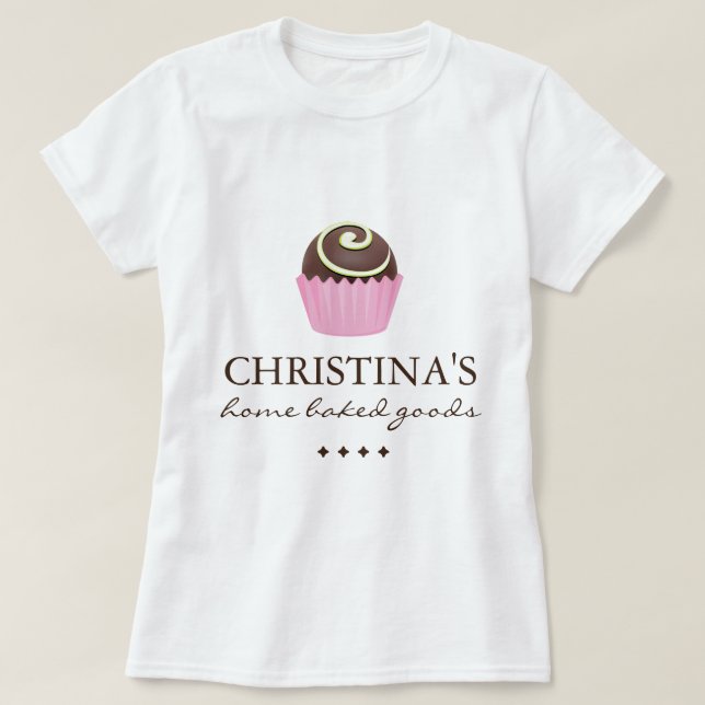 Kundengerechtes Bäckerei-Shirt T-Shirt (Design vorne)