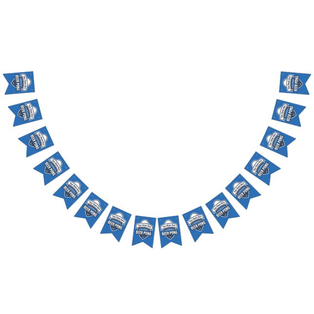 Kundengerechtes Bier Pong Meisterschafts-Logo Wimpelkette (Alle)
