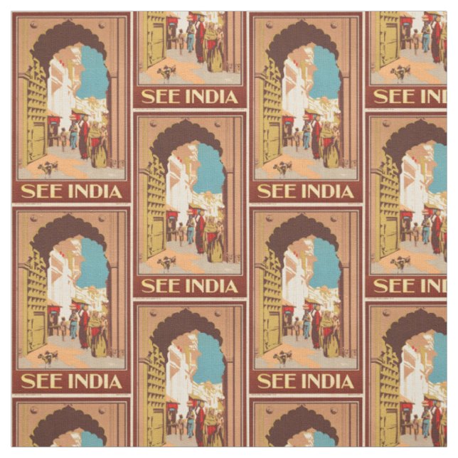 Kundengerechtes Gewebe Vintager Indien-Reise Stoff (Muster)