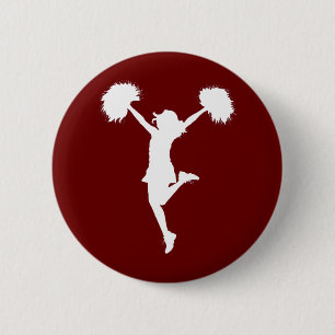 Kundengerechtes Hintergrund-Cheerleader Button