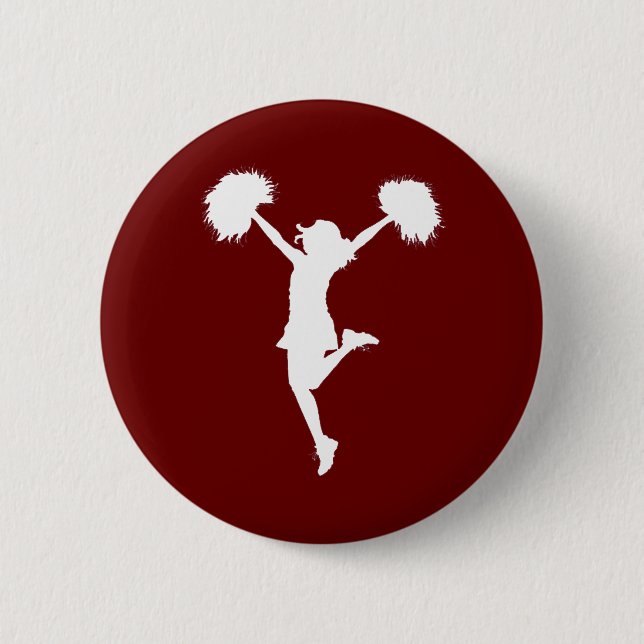 Kundengerechtes Hintergrund-Cheerleader Button (Vorderseite)