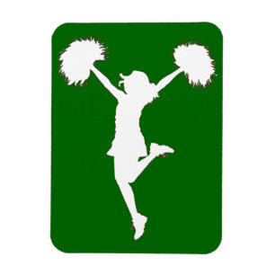 Kundengerechtes Hintergrund-Cheerleader Magnet