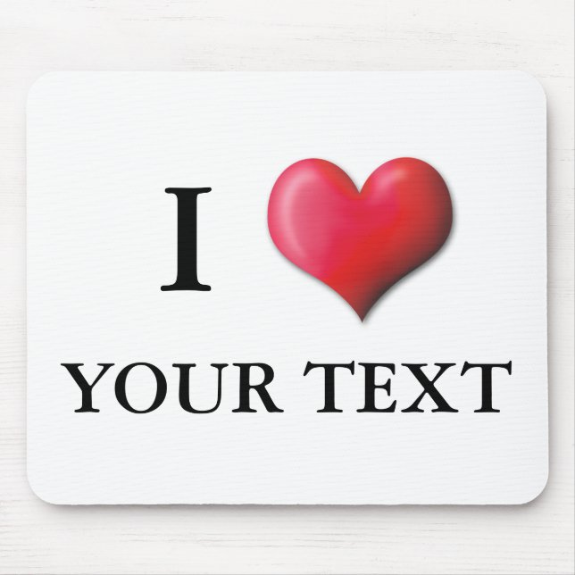 Kundengerechtes i-Herz Mousepad 0001 (Vorne)