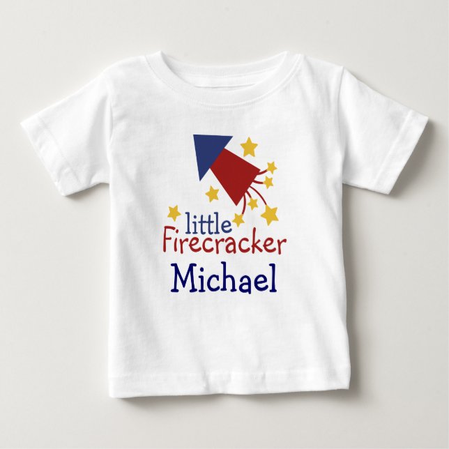 Kundengerechtes kleines Firecracker Kiddie-Shirt Baby T-shirt (Vorderseite)